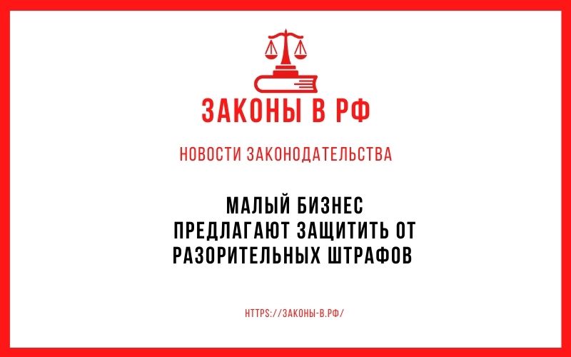 Малый бизнес предлагают защитить от разорительных штрафов